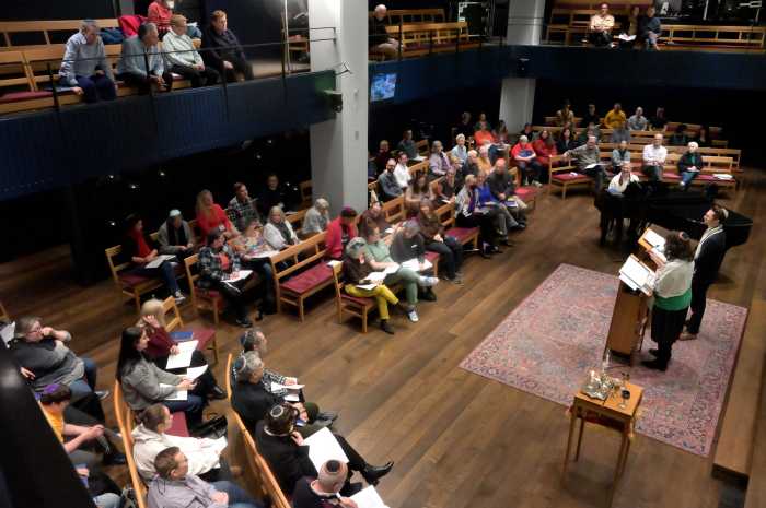 Transgender Day of Visibility was recognized at Congregation Beit Simchat Torah's Shabbat Services on March 27.