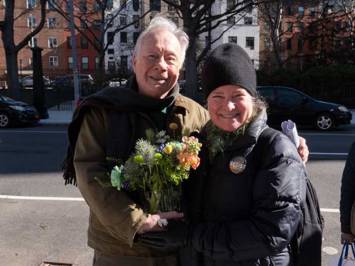 Walter Naegle with Kathleen Sullivan of NYCAN.