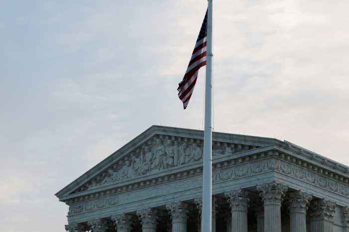 The US Supreme Court building in Washington, DC, US, April 1, 2026.