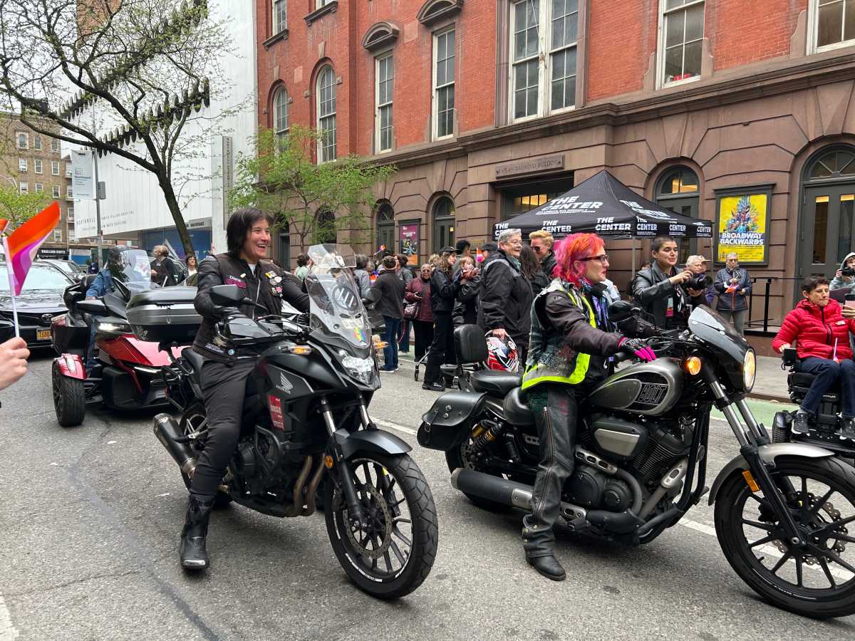 Sirens Women’s+ Motorcycle Club of NYC commemorates Lesbian Visibility Week at the LGBT Center.