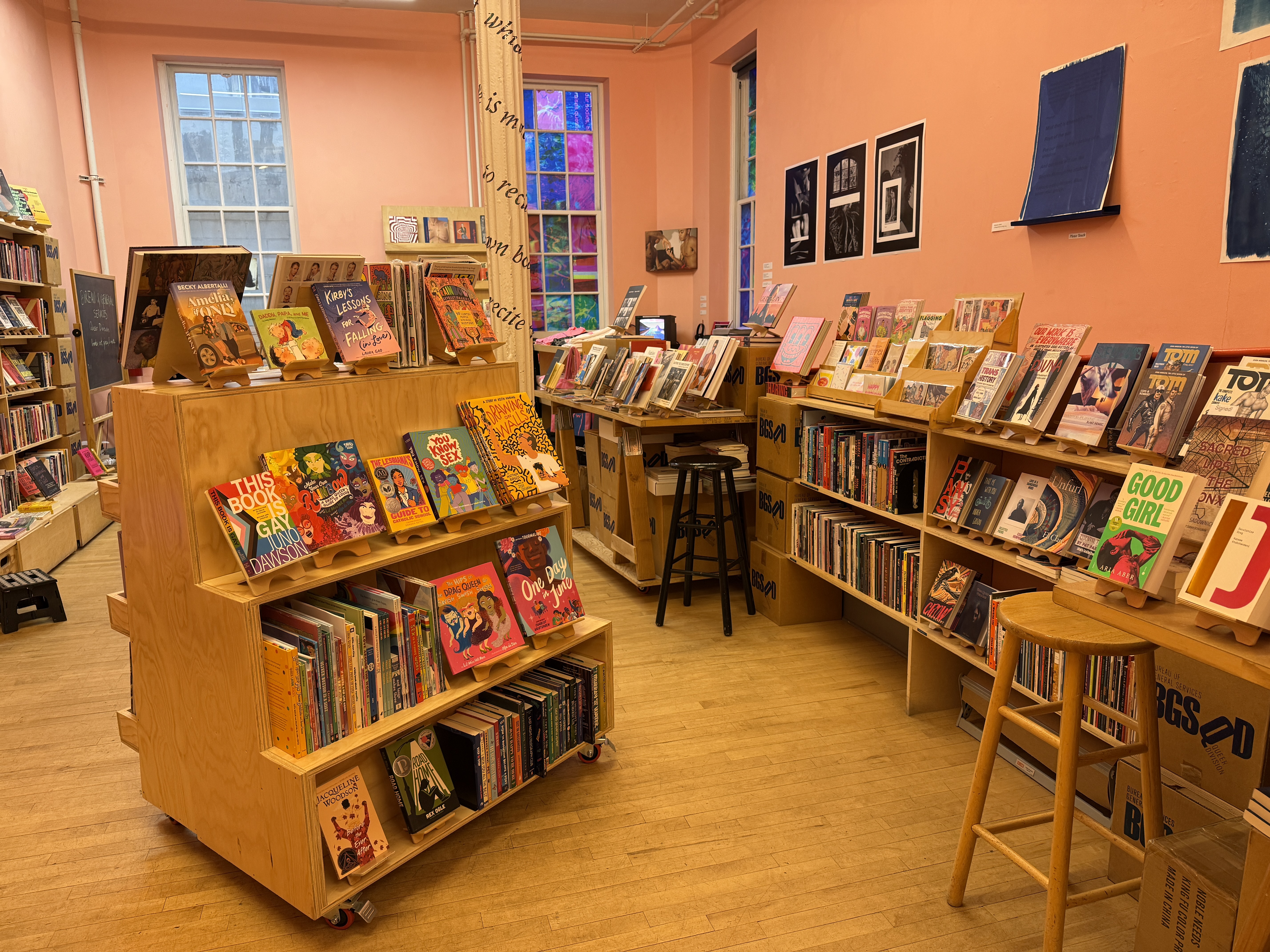 The Bureau of General Services—Queer Division's space at the LGBT Community Center.