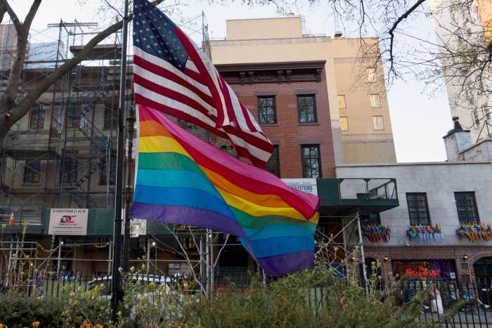 The flagpole at the Stonewall National Monument on April 13, 2026.