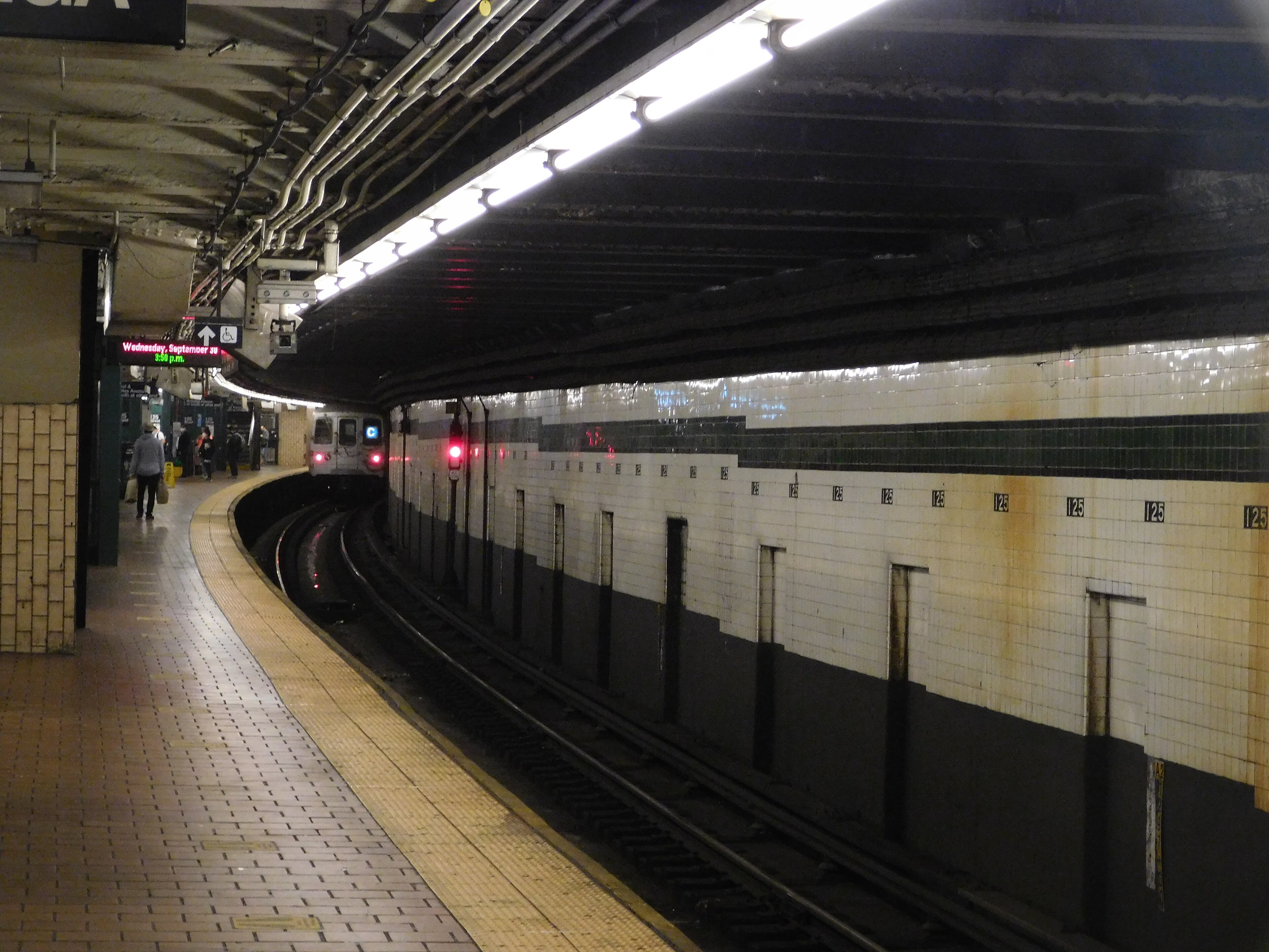 The 125th Street station on the west side of Manhattan.