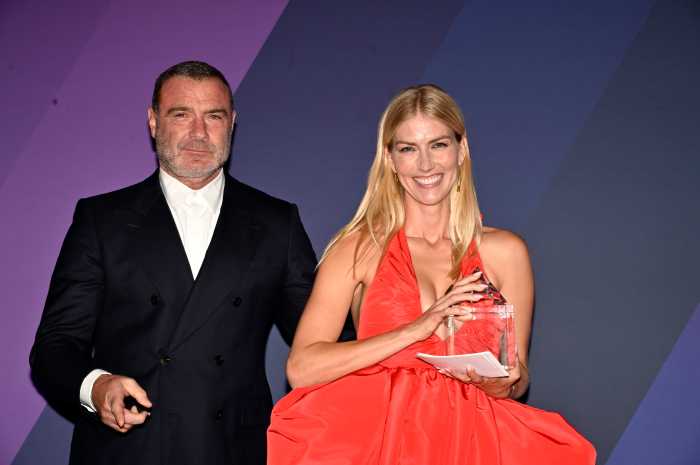 Actor Liev Schreiber and his wife, Taylor Schreiber, received the Luminary Award.