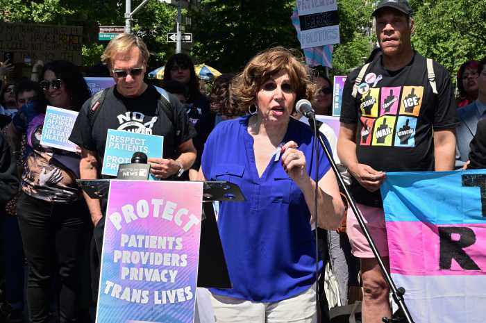 Out transgender district leader and longtime political activist Melissa Sklarz.