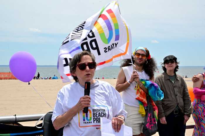 Senior rabbi emerita Sharon Kleinbaum of Congregation Beit Simchat Torah.
