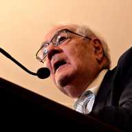 Barney Frank delivers remarks at the Capitol in 2022 during a ceremony celebrating the passage of the Respect for Marriage Act.