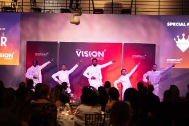House of Miyake Mugler performs at the Stonewall Community Foundation's 2026 Vision Awards gala.