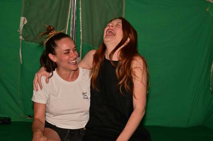 Co-stars Alice Kremelberg and Colby Minifie.