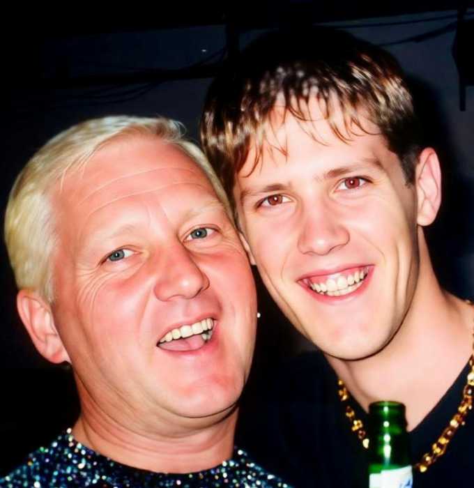 Art Smith and Tommy Shay in 1999 at Oil Can Harry's in Austin, Texas.