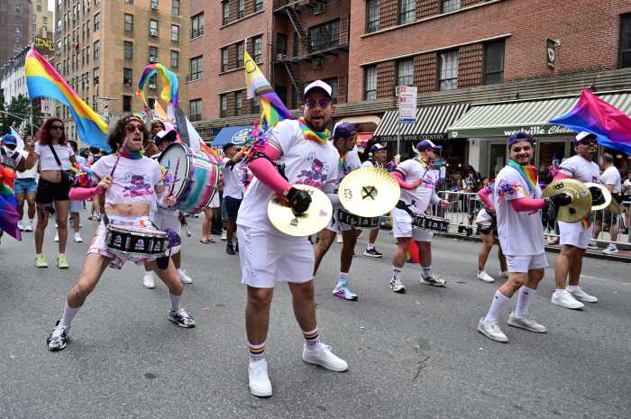 Cymbals and drums keep the energy going.