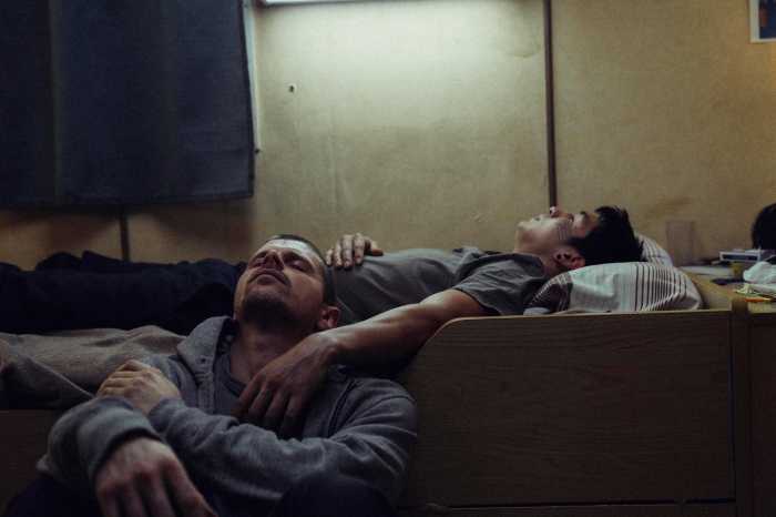 Alupa (Christopher Angatookalook) and Alex (Alexandre Landry) in "Labrador - Autopsy of Silence."
