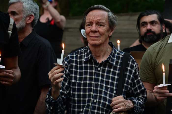 The emotional candlelight vigil.