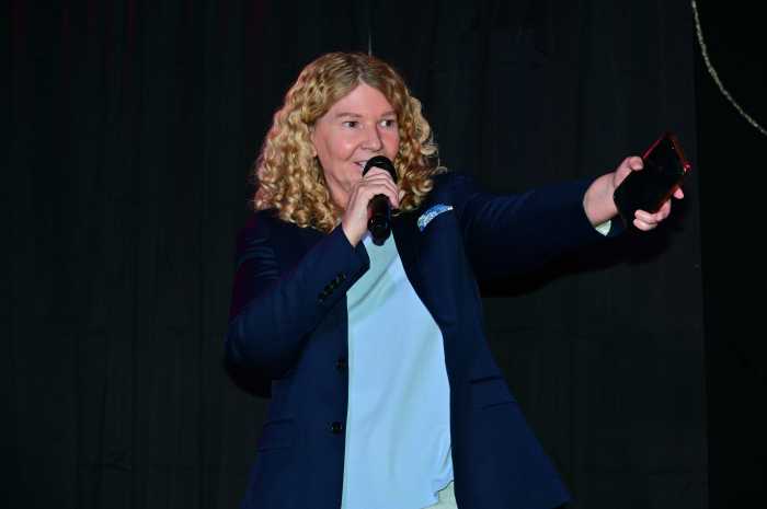 Stacy Lentz, the co-owner of the Stonewall Inn.
