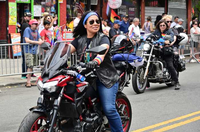 Dykes on Bikes lead the way.