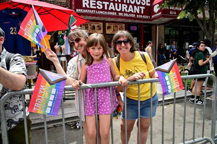 A Rainbow Flag for everyone at Queens Pride.