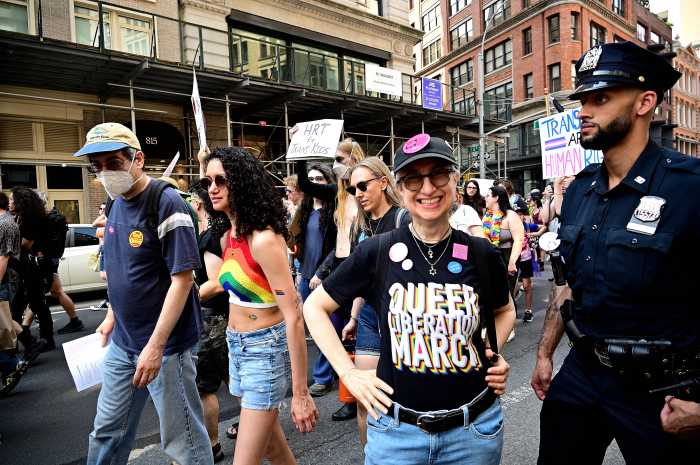 Representing the Queer Liberation March.