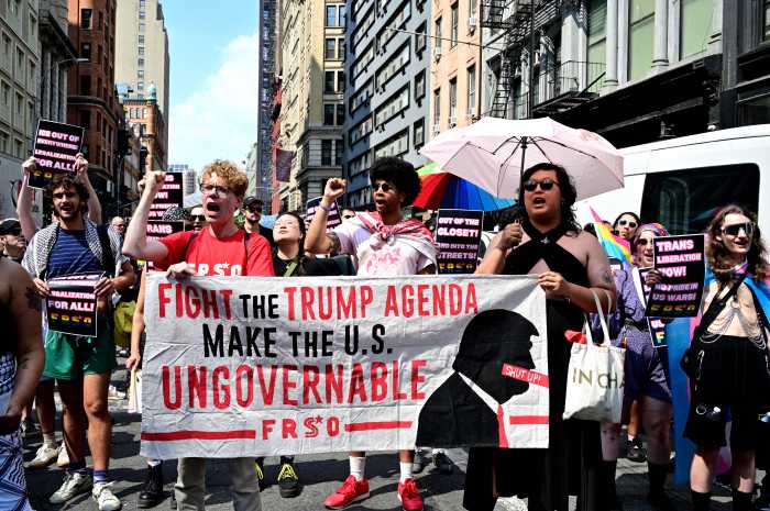 Standing against the Trump administration's agenda.