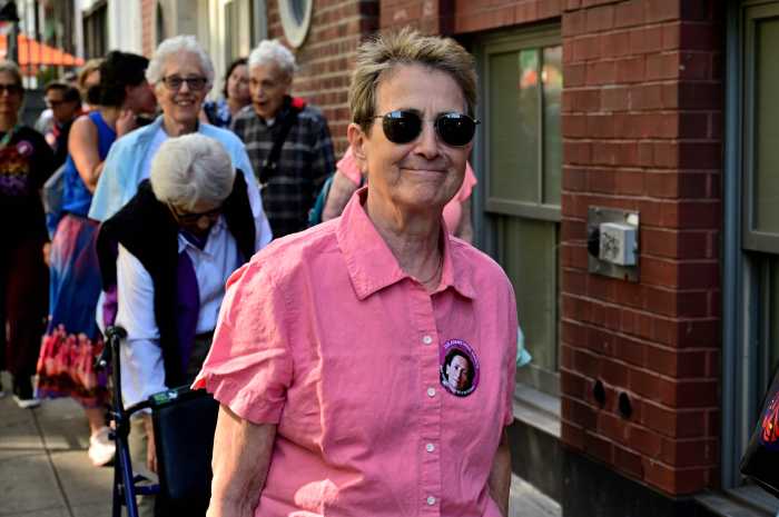 Longtime Assemblymember Deborah Glick, the first out member of the State Legislature.