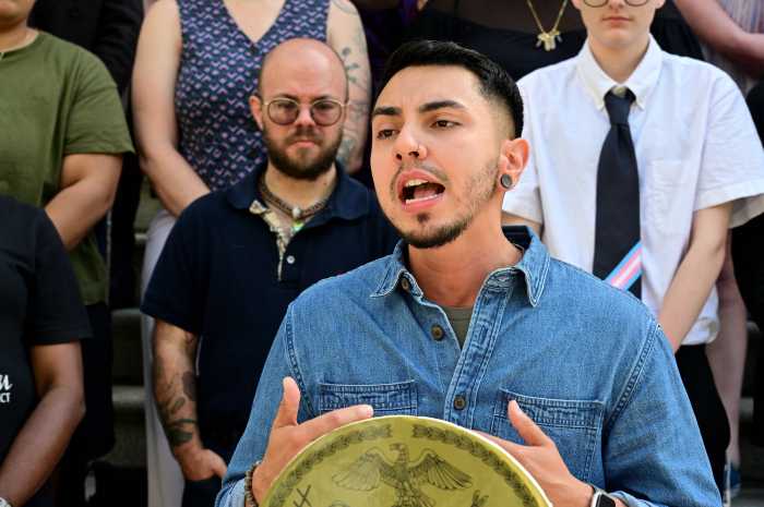 Mateo Guerrero, the trans justice and leadership program manager at Make the Road New York.