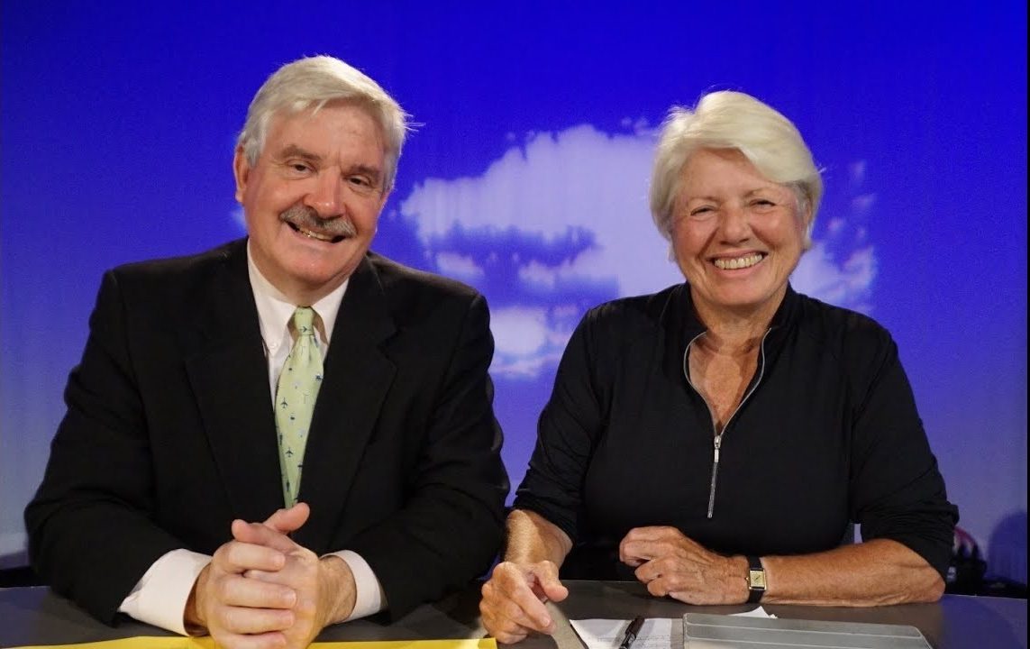 Ann Northrop (right) is leaving Gay USA after 30 years of working with Andy Humm (left) on the show.