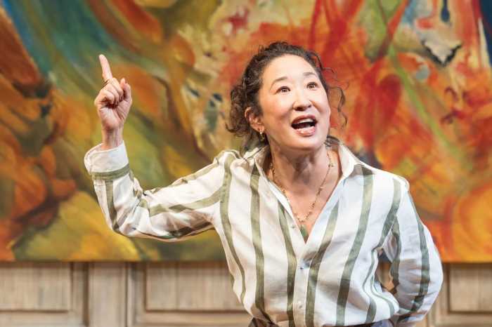 Sandra Oh in "The Misanthrope" at the National Theatre.