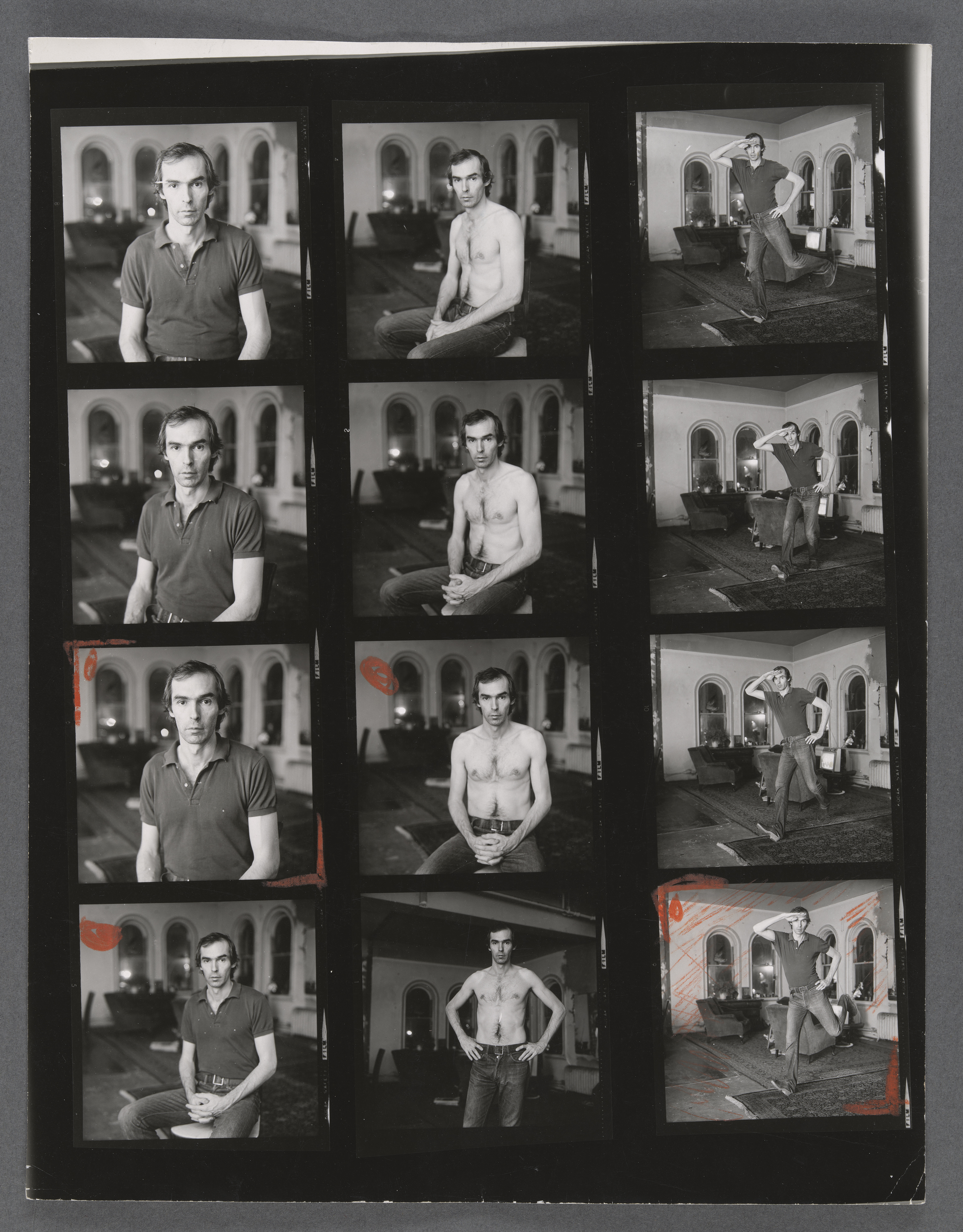 Peter Hujar's (1934 – 1987) self-portraits at 189 Second Avenue, 1974.
