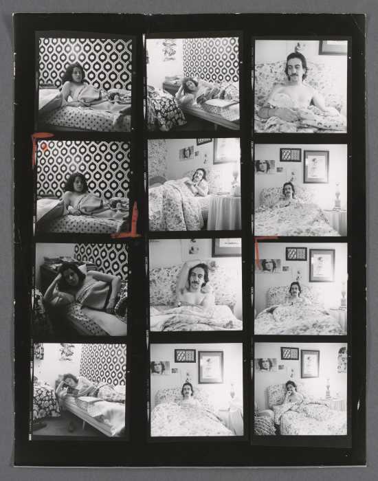 Vince Aletti and Fran Lebowitz, Morristown, New Jersey, 1974.